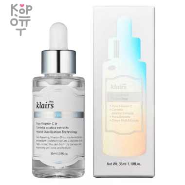 Dear, Klairs Freshly Juiced Vitamin Drop - Сыворотка с витамином С для сияния кожи 35мл. &mdash; Корейские товары для всей семьи(КорОпт)
