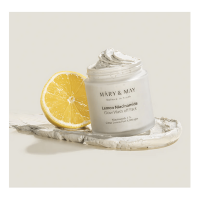 Mary&May Lemon Niacinamide Glow Wash off Pack - Осветляющая глиняная маска для лица с Лимоном и Ниацинамидом, 125 г