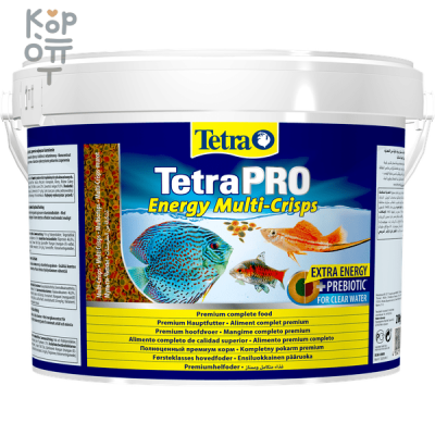 TetraPro Energy Crisps корм-чипсы для всех видов рыб для дополнительной энергии 10л. (ведро)