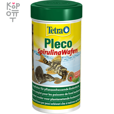 TetraPleco Spirulina Wafers корм для сомов чипсы 250 мл &mdash; Корейские товары для всей семьи(КорОпт)