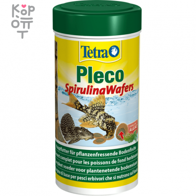 TetraPleco Spirulina Wafers корм для сомов чипсы 250 мл