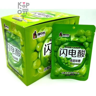 Конфеты Sour Candy green grape КИСЛЫЕ