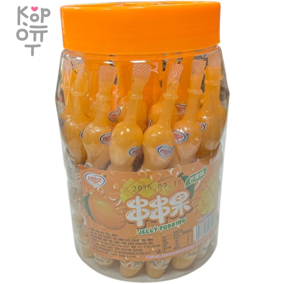 Питьевое Фруктовое желе Jelly Pudding - Фруктовый напиток со вкусом Манго, купить с доставкой на дом фото 1 — Корейские товары для всей семьи(КорОпт)