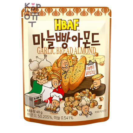 Hbaf Garlic Bread Almond - Миндаль с чесночными сухариками