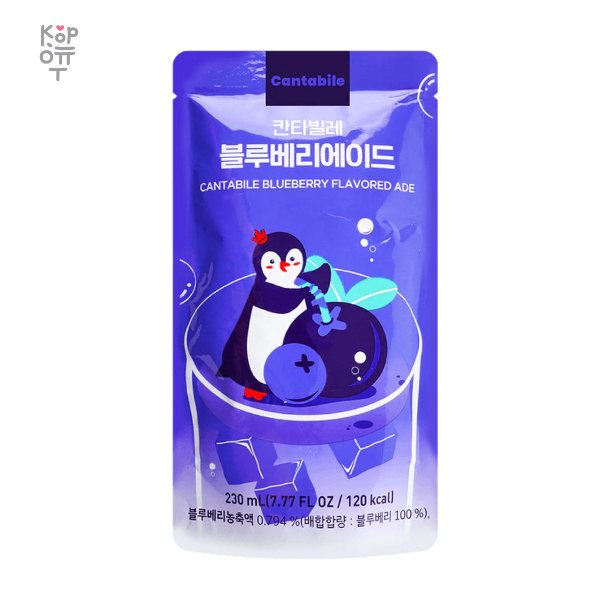 Cantabile Blueberry flavored Ade — Напиток со вкусом черники, 230 мл