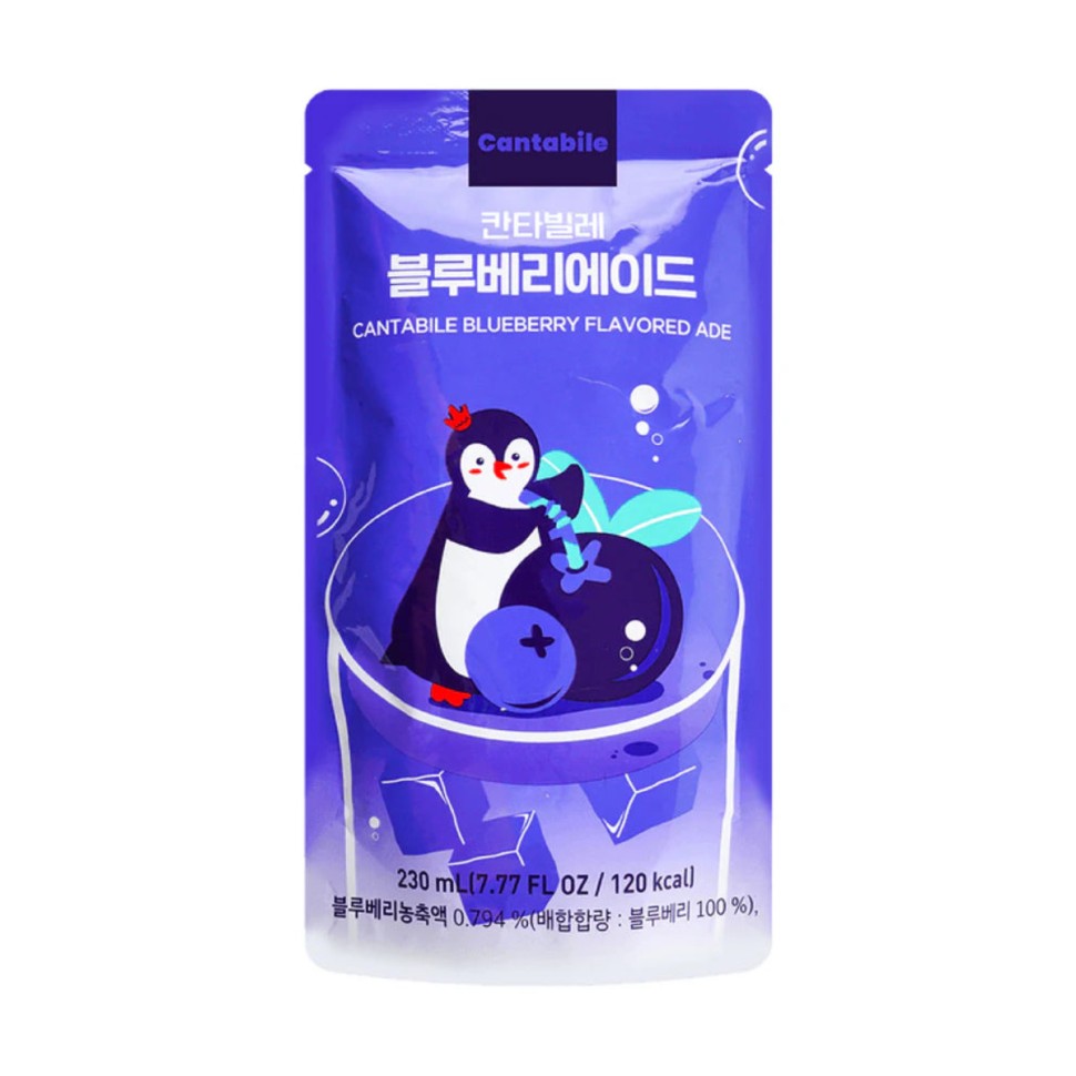 Cantabile Blueberry flavored Ade — Напиток со вкусом черники, 230 мл
