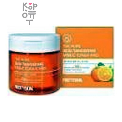 PrettySkin The Pure Jeju Tangerine Vita C Toner Pad - Тонер-пэды для лица осветляющие с экстрактом мандарина 140 мл