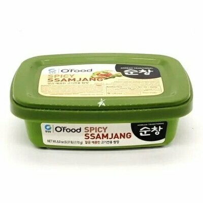 Паста соевая острая для мяса "Daesang Seasoned soybean paste for meat (Spicy ssamjang)" 170гр.