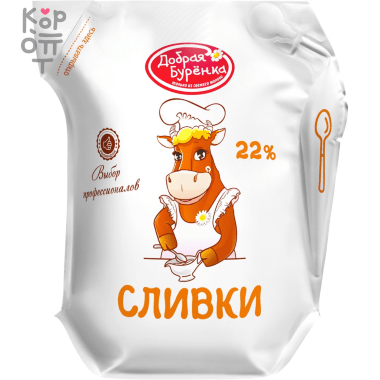 Добрая Буренка - Сливки ультрапастеризованные Кувшин 22%, 400мл.*12шт.   &mdash; Корейские товары для всей семьи(КорОпт)