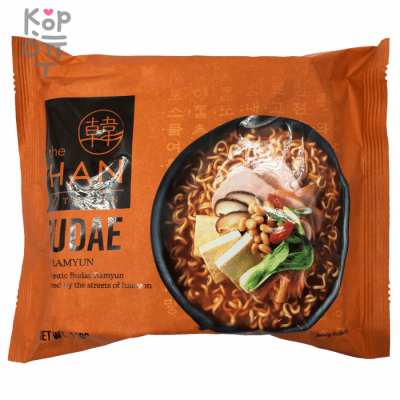 The Han Kitchen Budae - Лапша быстрого приготовления со вкусом корейского рагу 119 г, Коробка 32 шт.