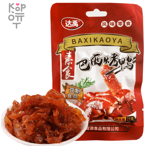 Снэк Baxikaoya - Острые полоски со вкусом бразильской жареной утки, 21гр., купить с доставкой на дом фото 1 — Корейские товары для всей семьи(КорОпт)