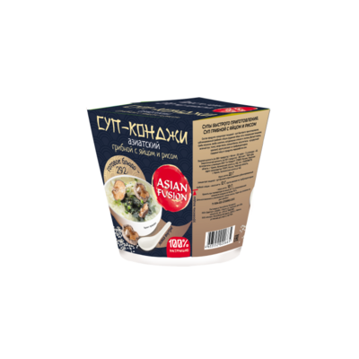 ASIAN FUSION — Суп грибной с яйцом и рисом (КОНДЖИ) картон 22 г × 8
