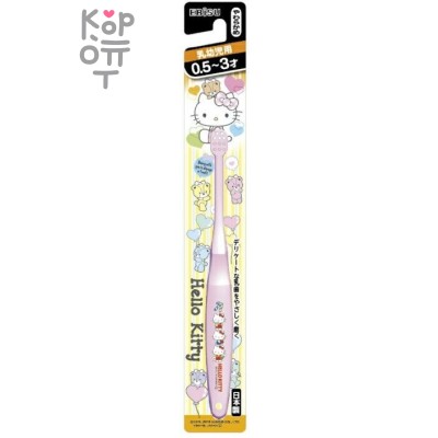 EBISU Kids Toothbrush - Детская зубная щетка "Котята" с компактной головкой (от 0,5 до 3 лет)