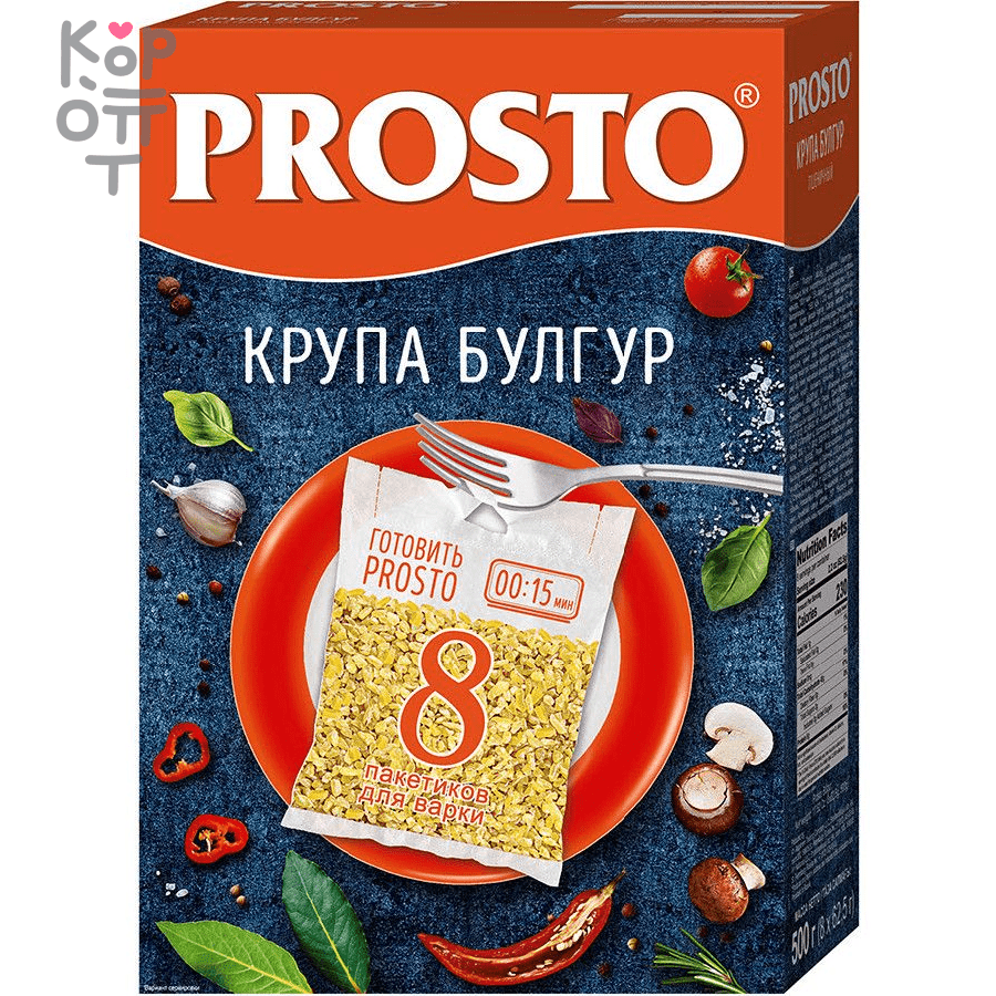 Prosto - Крупа булгур пшеничный 500гр. по цене 195 руб. в интернет магазине  Корейские товары для всей семьи(КорОпт)