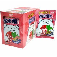 Кислая освежающая карамель Cool Waves Sour Candy - Разбуди медведя вкусом сочной Клубники