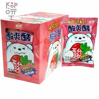 Кислая освежающая карамель Cool Waves Sour Candy - Разбуди медведя вкусом сочной Клубники