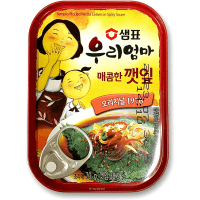 Sempio Sesame Leaves in Spicy Sauce - Консервированные листья кунжута в остром соусе 70гр.