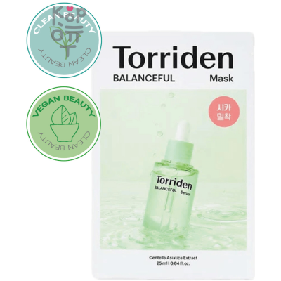 Torriden Balanceful Cica Mask Pack - Тканевая маска с Центеллой для проблемной кожи 25мл.