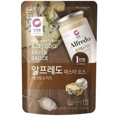 Daesang - Сливочный сырный соус для спагетти "Альфредо", мягкая упаковка 150г.*16шт., Коробка