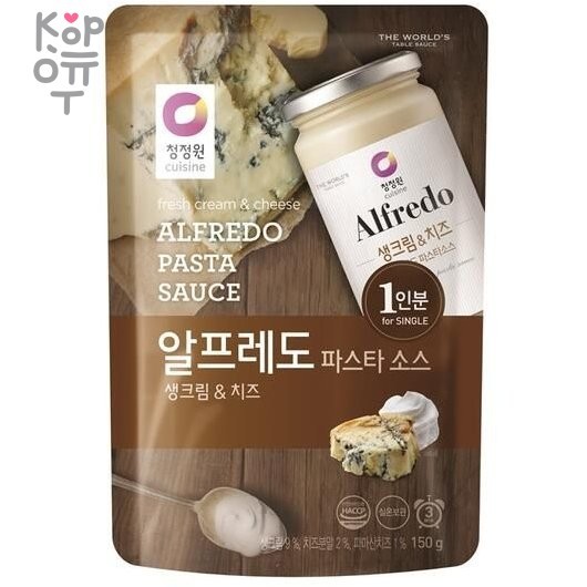 Daesang - Сливочный сырный соус для спагетти "Альфредо", мягкая упаковка 150г.*16шт., Коробка