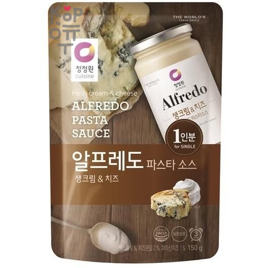 Daesang - Сливочный сырный соус для спагетти "Альфредо", мягкая упаковка 150гр., Коробка 16шт.