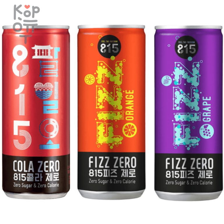 Woongjin 815 Coca Cola Zero Sparkling - Газированный Напиток 815 Кока ...