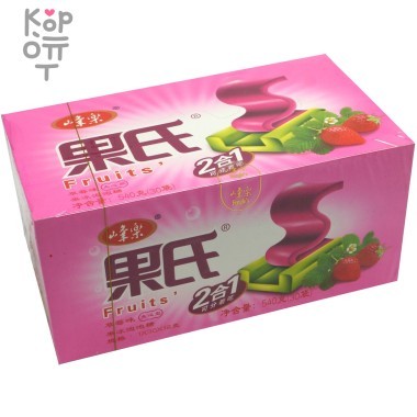 Жевательная резинка Fruit Jelly Bubble Gum Sandwich со вкусом Клубники — Корейские товары для всей семьи(КорОпт)