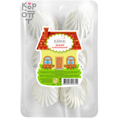 Sladial Зефир на пектине классический, 140 г