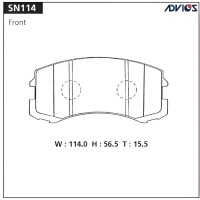 PF-3462/AN641K/D6109/SN114 ADVICS - Тормозные колодки