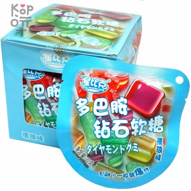 Мягкая конфета XingBike Candy - Изумрудный мармелад со вкусом Винограда &mdash; Корейские товары для всей семьи(КорОпт)