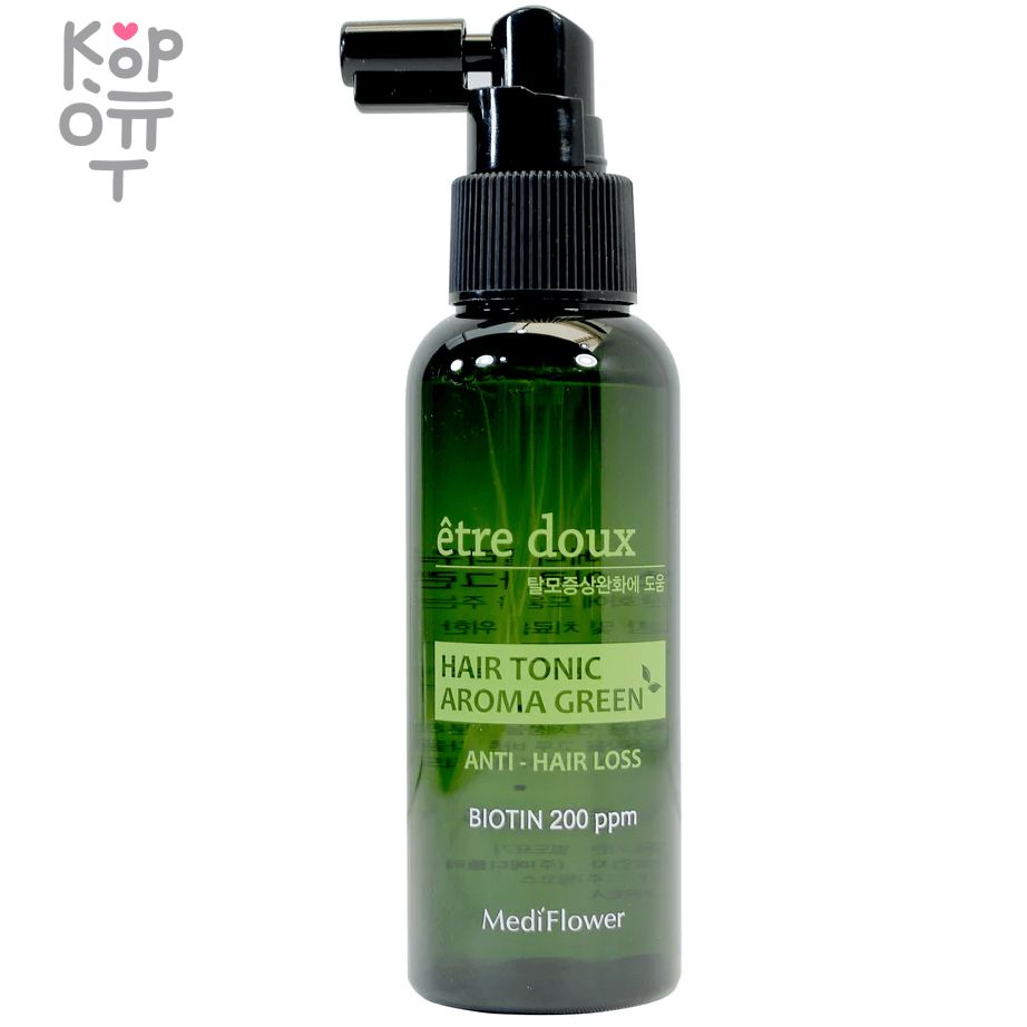 Medi Flower Anti-Hair Loss Tonic Aroma Green - Тоник для волос против выпадения 100мл., купить с доставкой на дом фото 1 — Корейские товары для всей семьи(КорОпт)