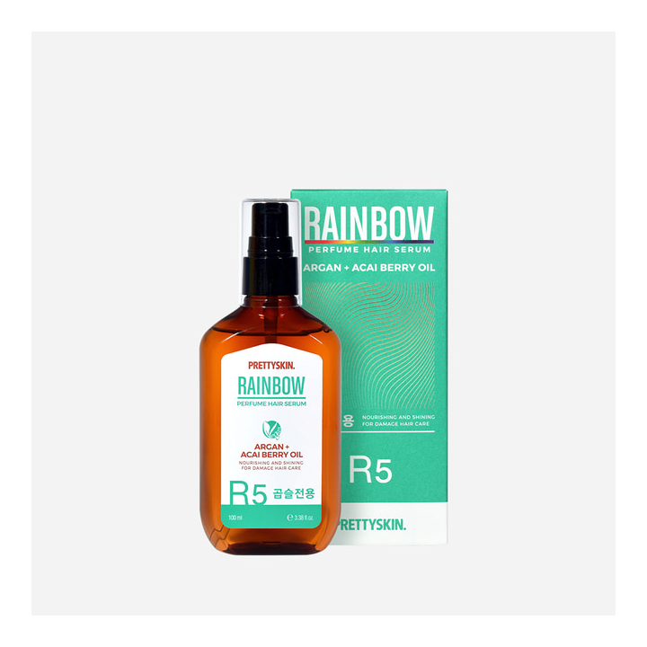 PrettySkin Rainbow Perfume Hair Serum R5 - Сыворотка для волос с маслом арганы и ягоды асаи 100 мл