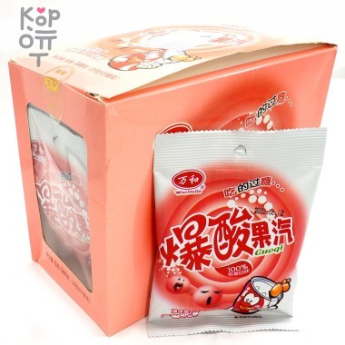 Кислая карамель WanHeDa Sour Sour Fruit Steam Candy Газировка с взрывным вкусом Колы — Корейские товары для всей семьи(КорОпт)