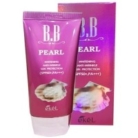 Ekel BB Pearl Whitening Anti-Wrinkle Sun Protection Антивозрастной BB крем для лица с жемчужным порошком SPF 50+/PA+++ 50 мл