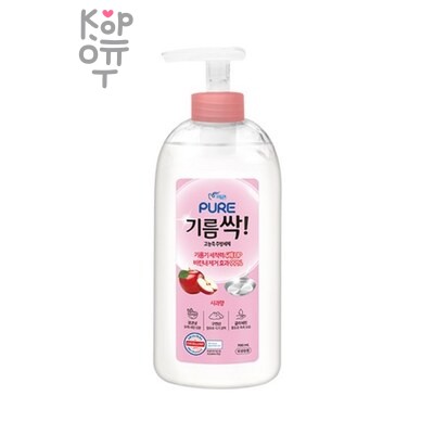 Pigeon PURE GREASE-OFF DISH SOAP APPLE — Средство для мытья посуды, детских бутылок,овощей концентрированное аромат "Яблоко", 700 г