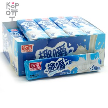 Жевательные конфеты Youbao Candy Сэндвич со вкусом Молока &mdash; Корейские товары для всей семьи(КорОпт)