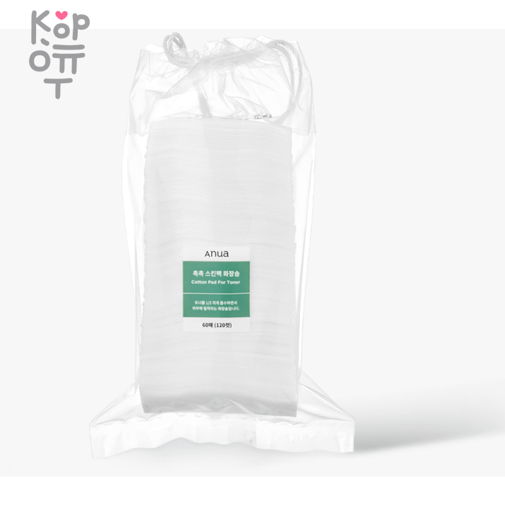 Anua Cotton Pad For Toner - Диски ватные для тонера 60шт., купить с доставкой на дом Диски ватные для тонера.