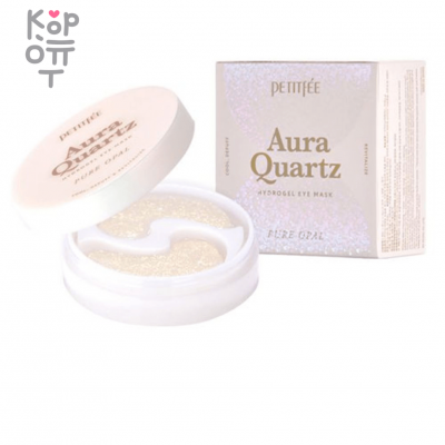 Petitfee Aura Quartz Hydrogel Eye Mask Pure Opal - Охлаждающие патчи от морщин и отеков 40шт.