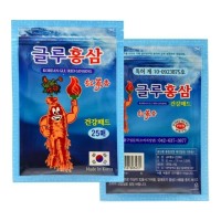Korean Glu Red Ginseng - Обезболивающий пластырь с Красным Женьшенем и Глюкозамином, 25 шт