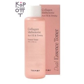Trimay — Collagen Idebenone Dual Essence Toner — антивозрастной тонер-эссенция для упругости кожи с коллагеном и идебеноном, 200 мл