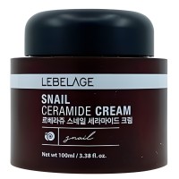 Lebelage Snail Ceramide Cream - Крем для лица с керамидами и муцином улитки, 100мл.
