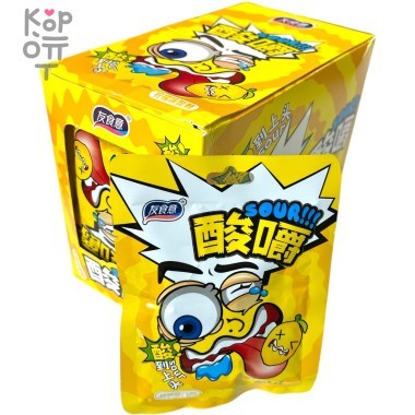 Кислая освежающая карамель Guang Super Sour - со вкусом Лимона &mdash; Корейские товары для всей семьи(КорОпт)