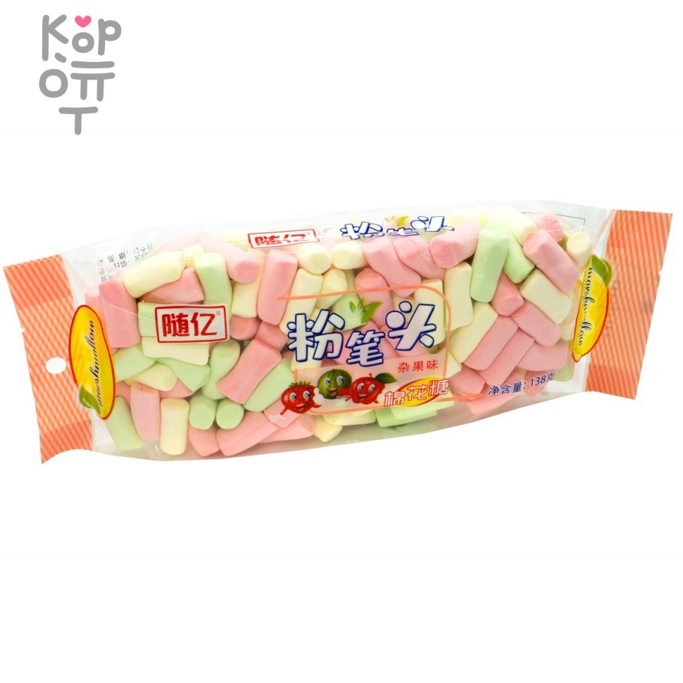 Маршмеллоу Suiyi фруктовое, 138гр., купить с доставкой на дом фото 1 — Корейские товары для всей семьи(КорОпт)