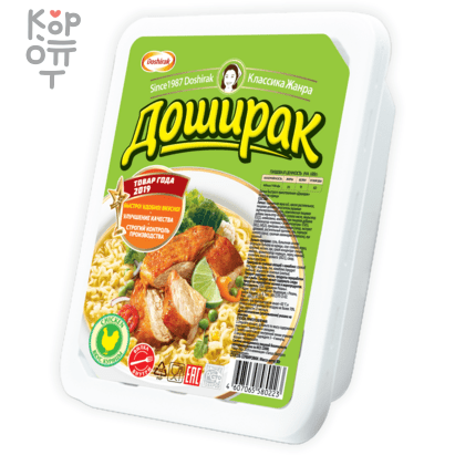 Доширак - Лапша быстрого приготовления со вкусом курицы 90гр.*24шт. по ...
