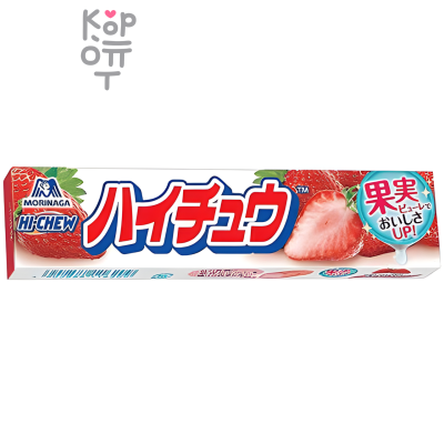Конфеты жевательные со вкусом клубники, Morinaga, 55гр.