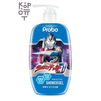 PROBO Protective Shower Gel Ultraman - Детский защитный гель для душа Ультрамен с экстрактом Чёрного Овса, 500мл.