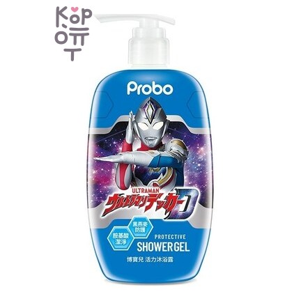 PROBO Protective Shower Gel Ultraman - Детский защитный гель для душа Ультрамен с экстрактом Чёрного Овса, 500мл.