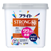 LION "Bright STRONG" Powder Bleach - Кислородный порошок-отбеливатель "Супер яркость" с антибактериальным эффектом