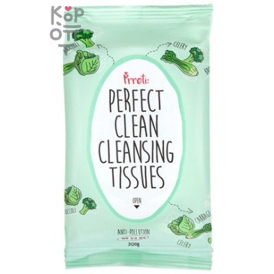Prreti Perfect Clean Daily Cleansing Tissues - Салфетки для ежедневного очищения 30шт.