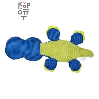 Игрушка Mr.Kranch для собак Динозаврик плюшевая с пищалкой 44 см синяя